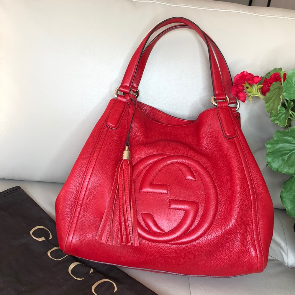 Authentic Gucci soho tote